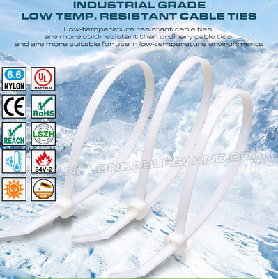 Dây rút chịu nhiệt độ thấp -40°C, 150x3.6mm Dây rút chịu lạnh Nylon 6.6 dùng cho môi trường lạnh