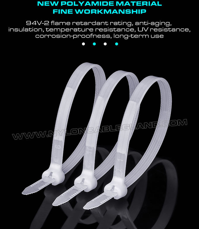 Dây buộc cáp nylon có thanh kim loại 400mm x 8mm, độ bền kéo 112 lbs (550N), dùng cho đóng tàu biển